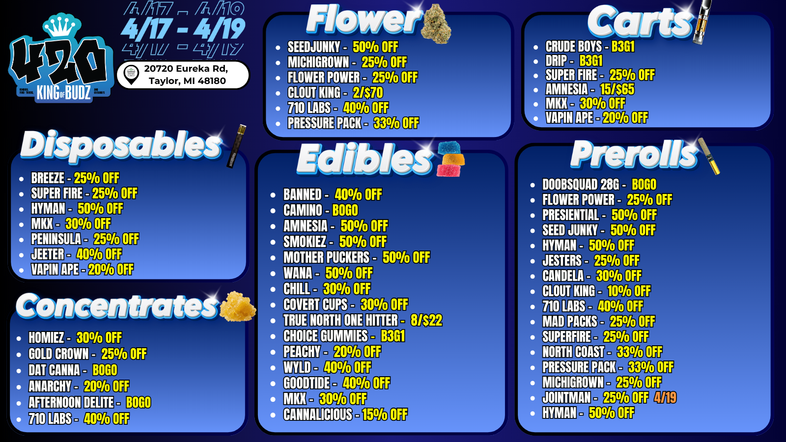 Taylor Michigan dispensary 420 deals