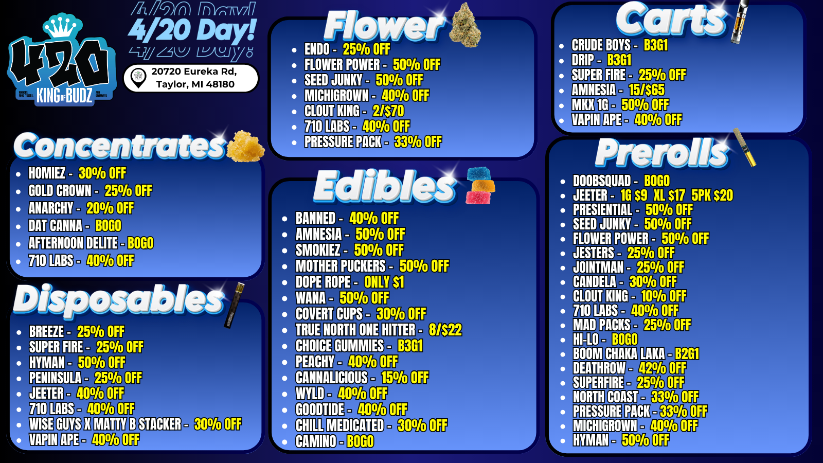 Taylor Michigan dispensary 420 deals