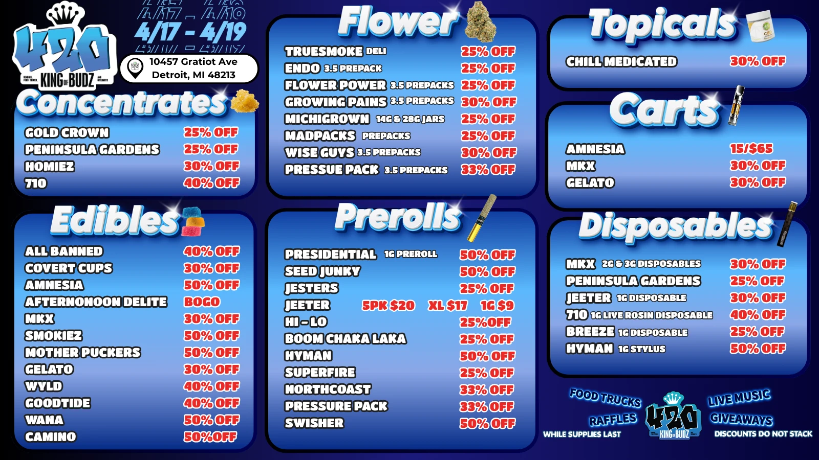 detroit dispensary 420 Weekend Deals