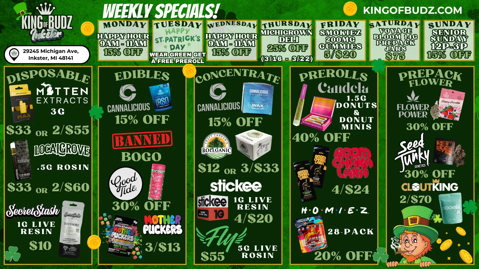 St. Patrick's Day Feature Week