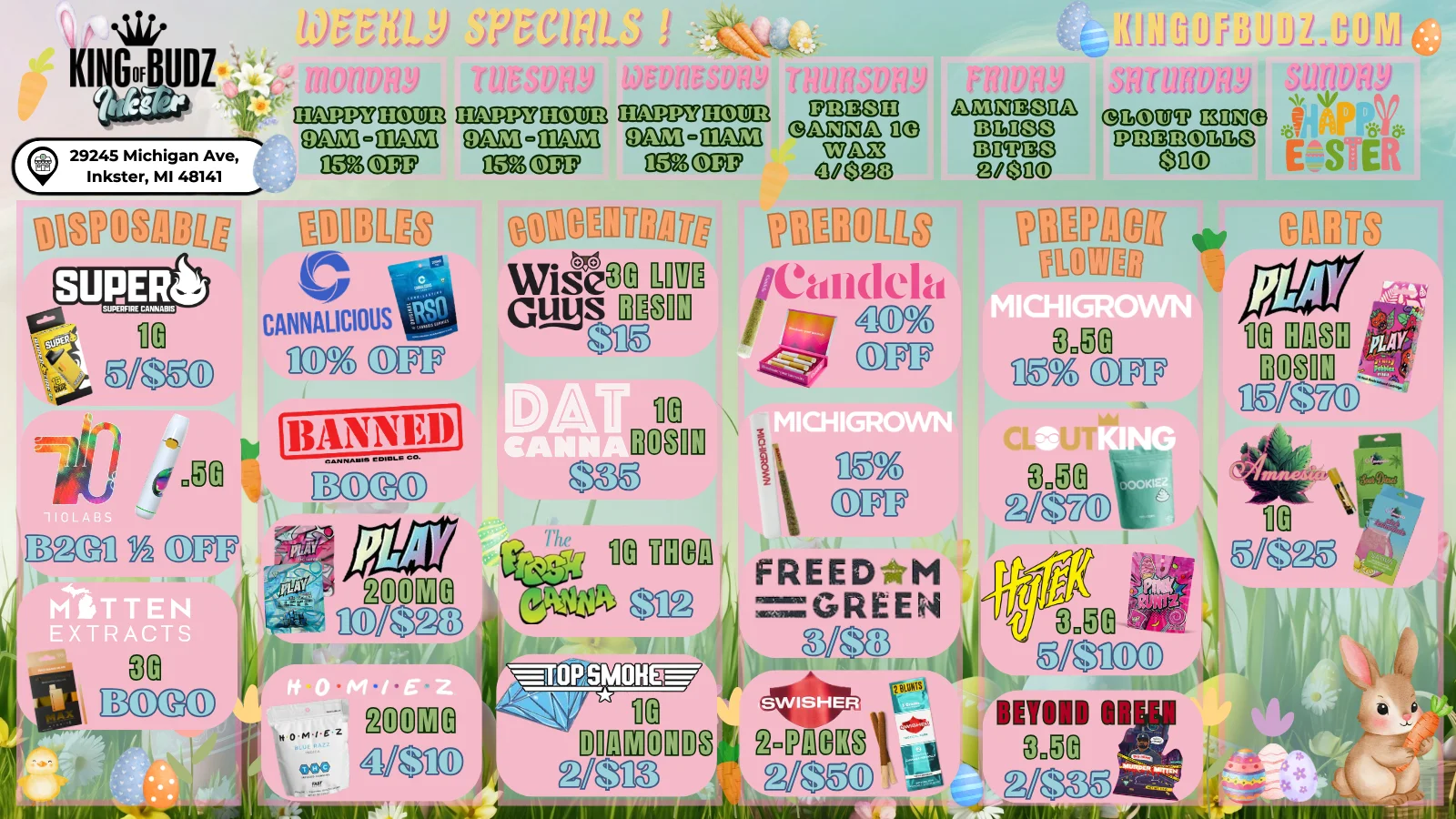 High on Spring: Easter Specials