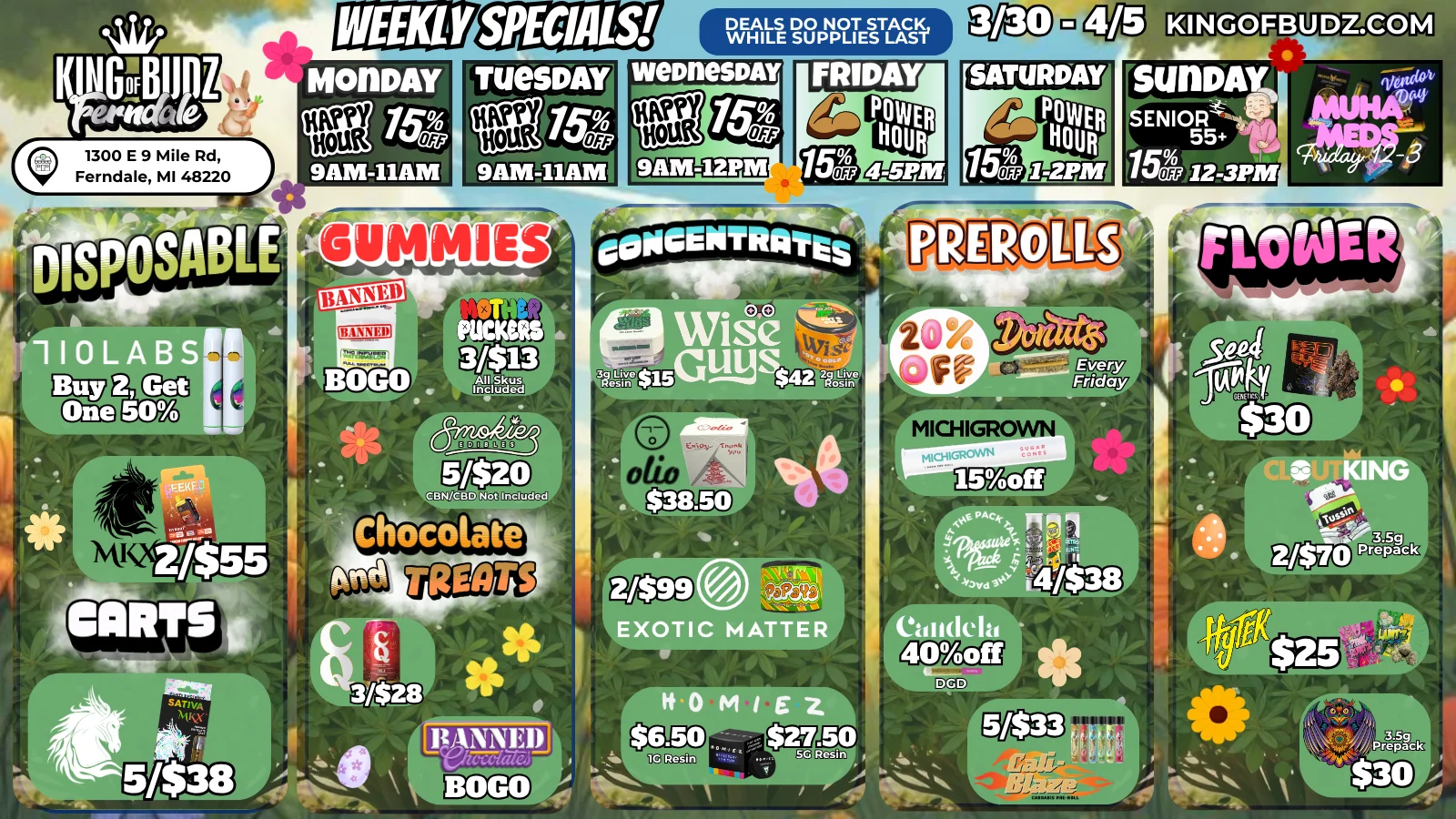 High on Spring: Easter Specials