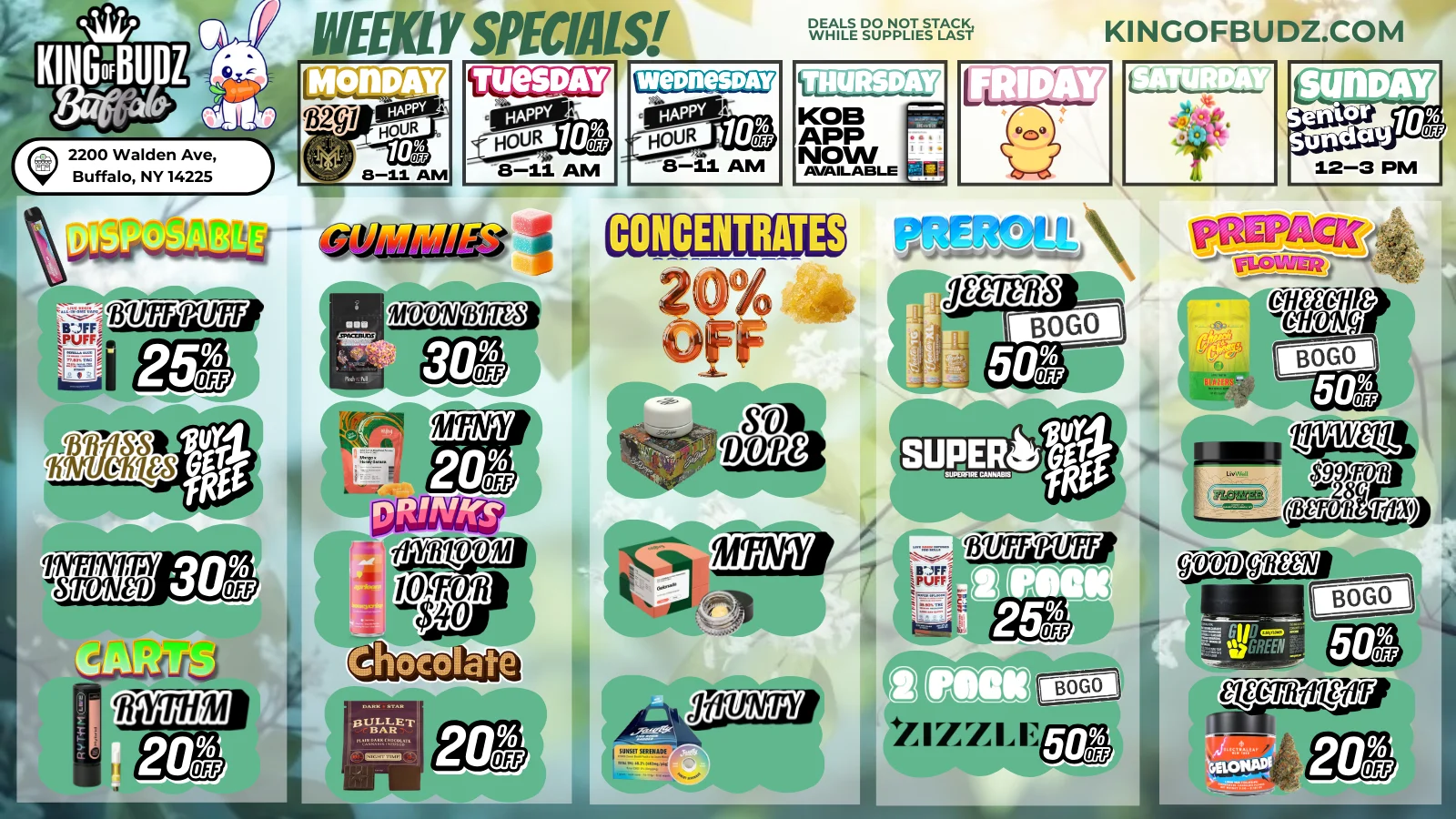 High on Spring: Easter Specials