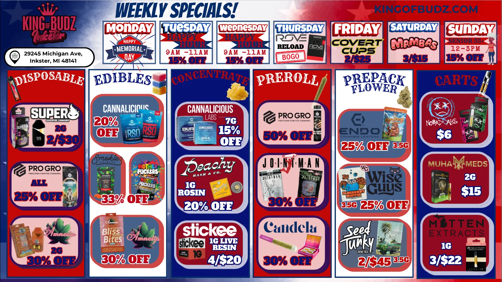 Memorial Deals