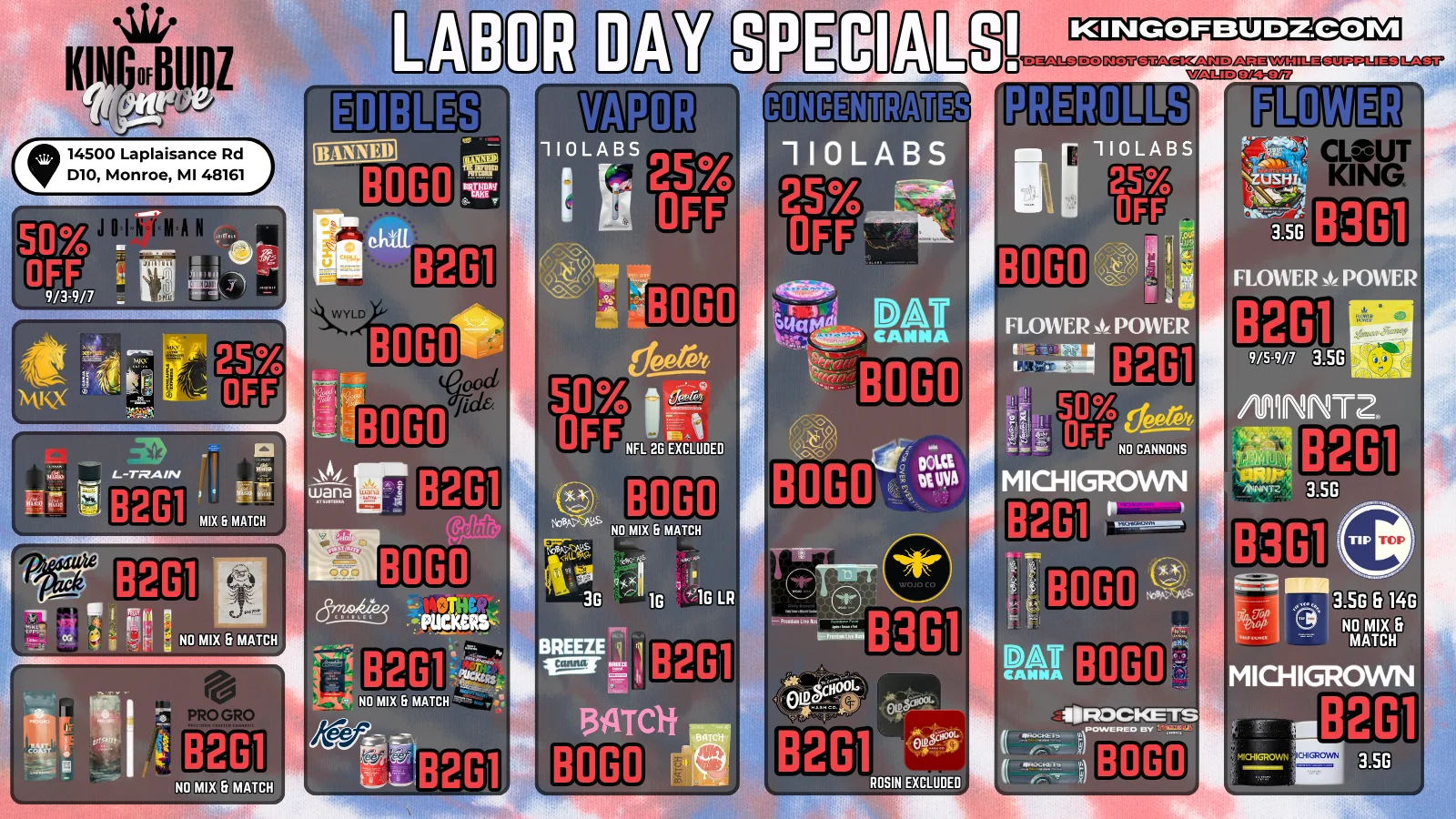 Labor Day Weekend Deals