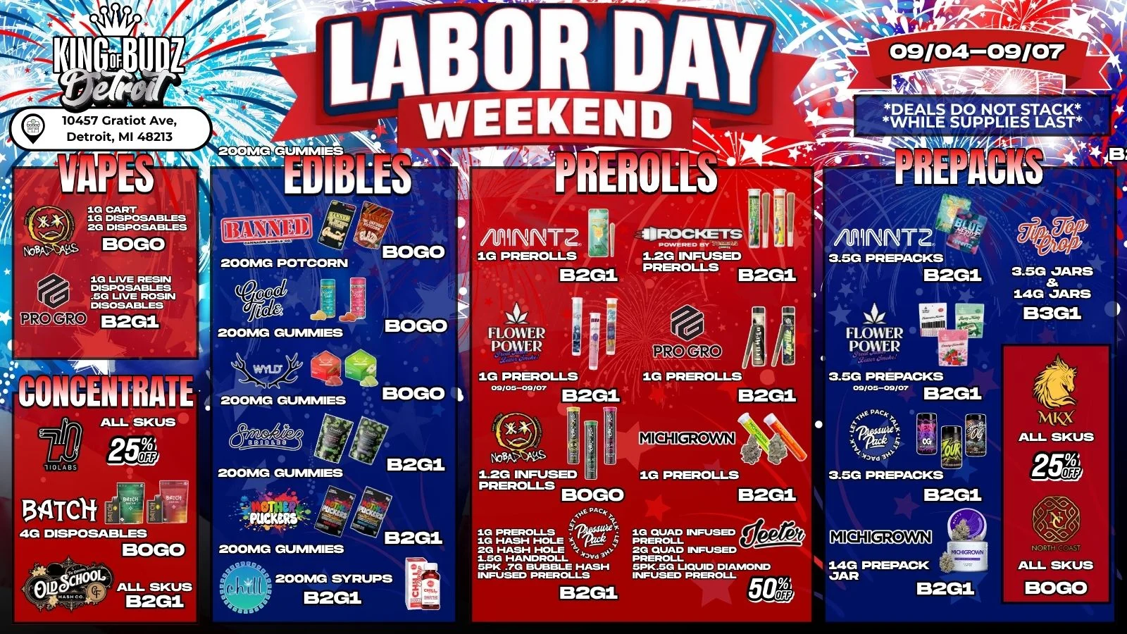 Labor Day Weekend Deals