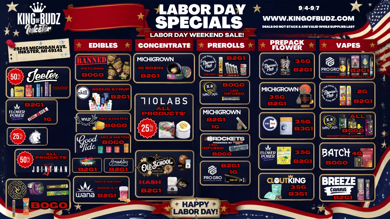 Labor Day Weekend Deals