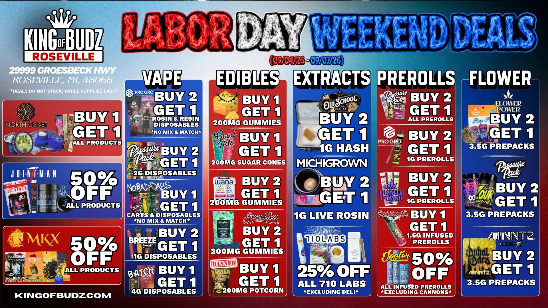 Labor Day Weekend Deals
